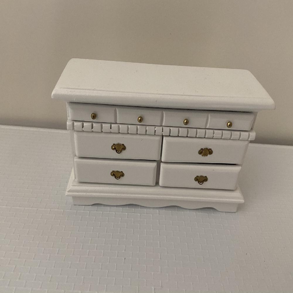 CAJONERA DE MADERA BLANCA 
