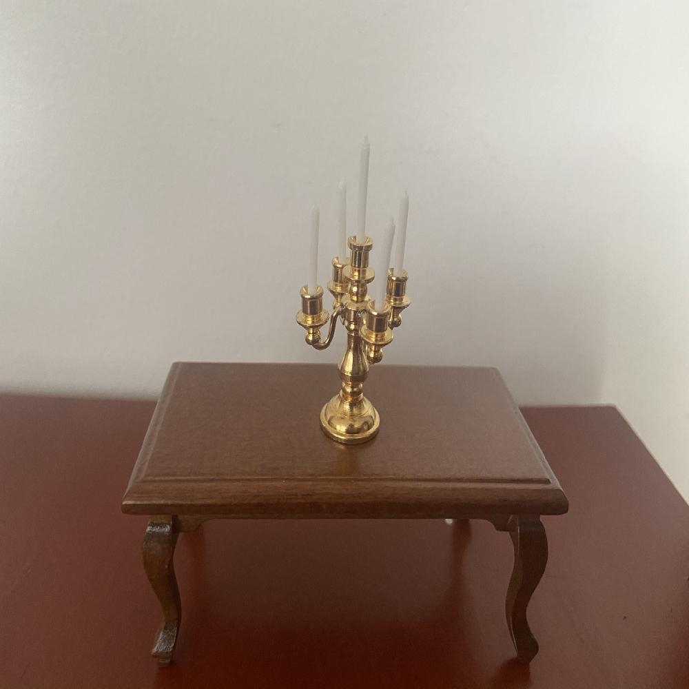 CANDELABRO DORADO DE 5 VELAS 