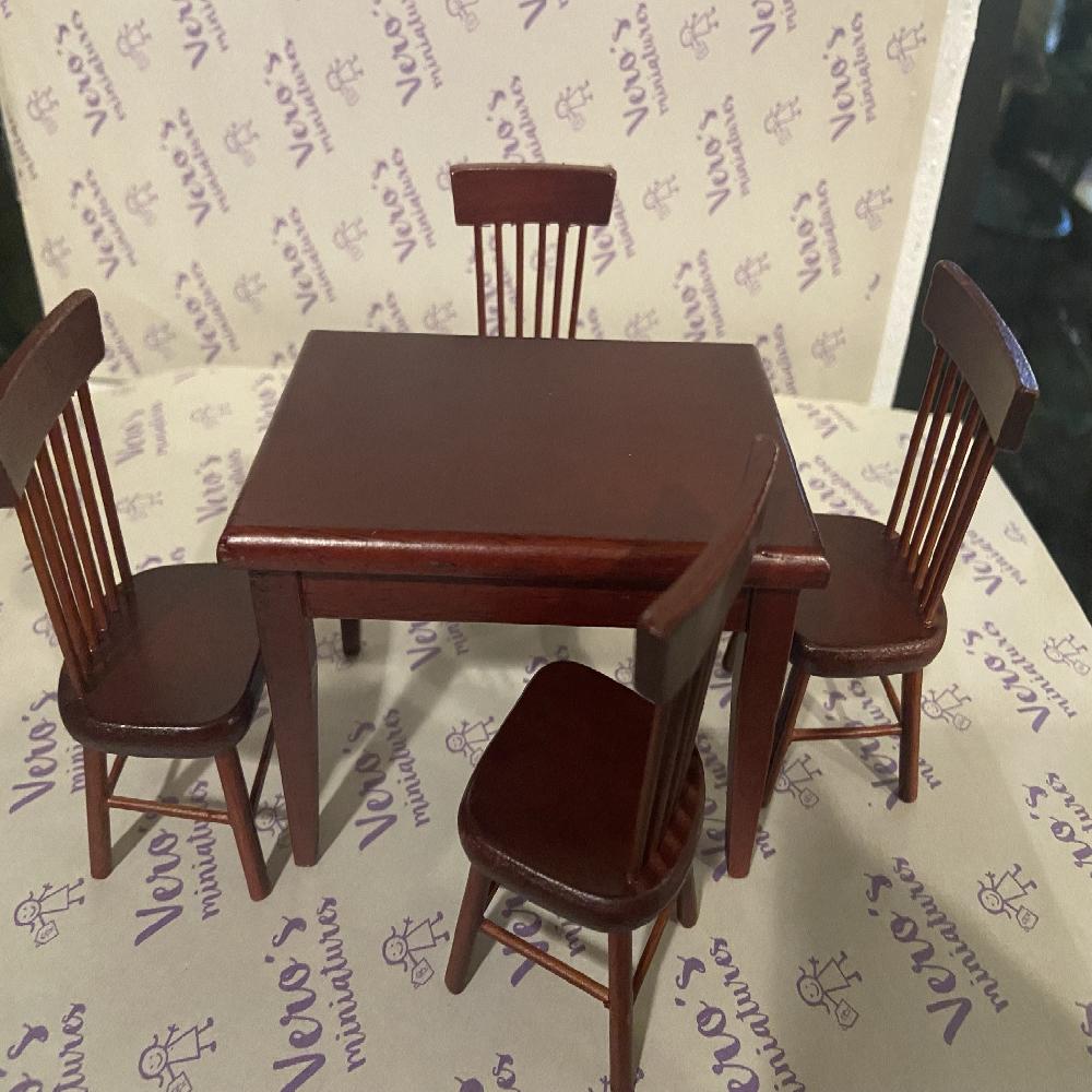 COMEDOR RECTANGULAR EN MADERA