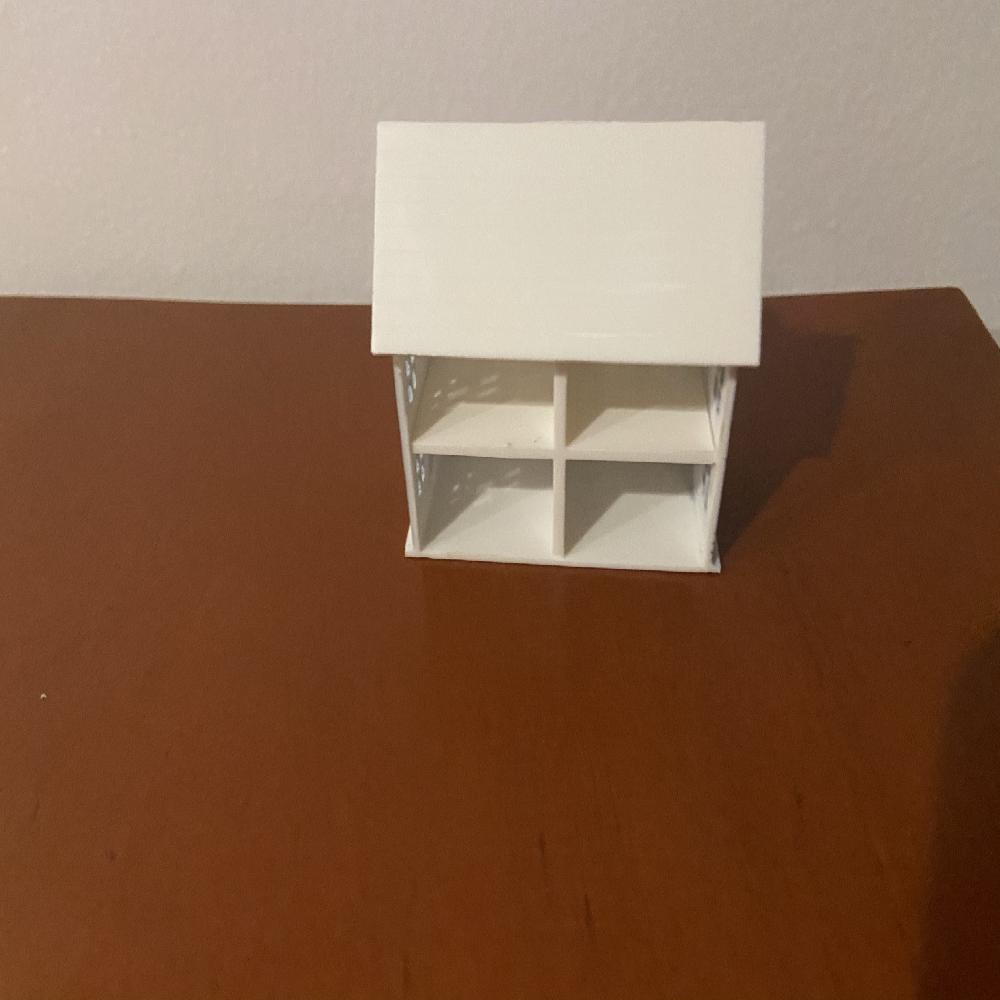 MINI CASA DE MUÑECAS DE PLÁSTICO 